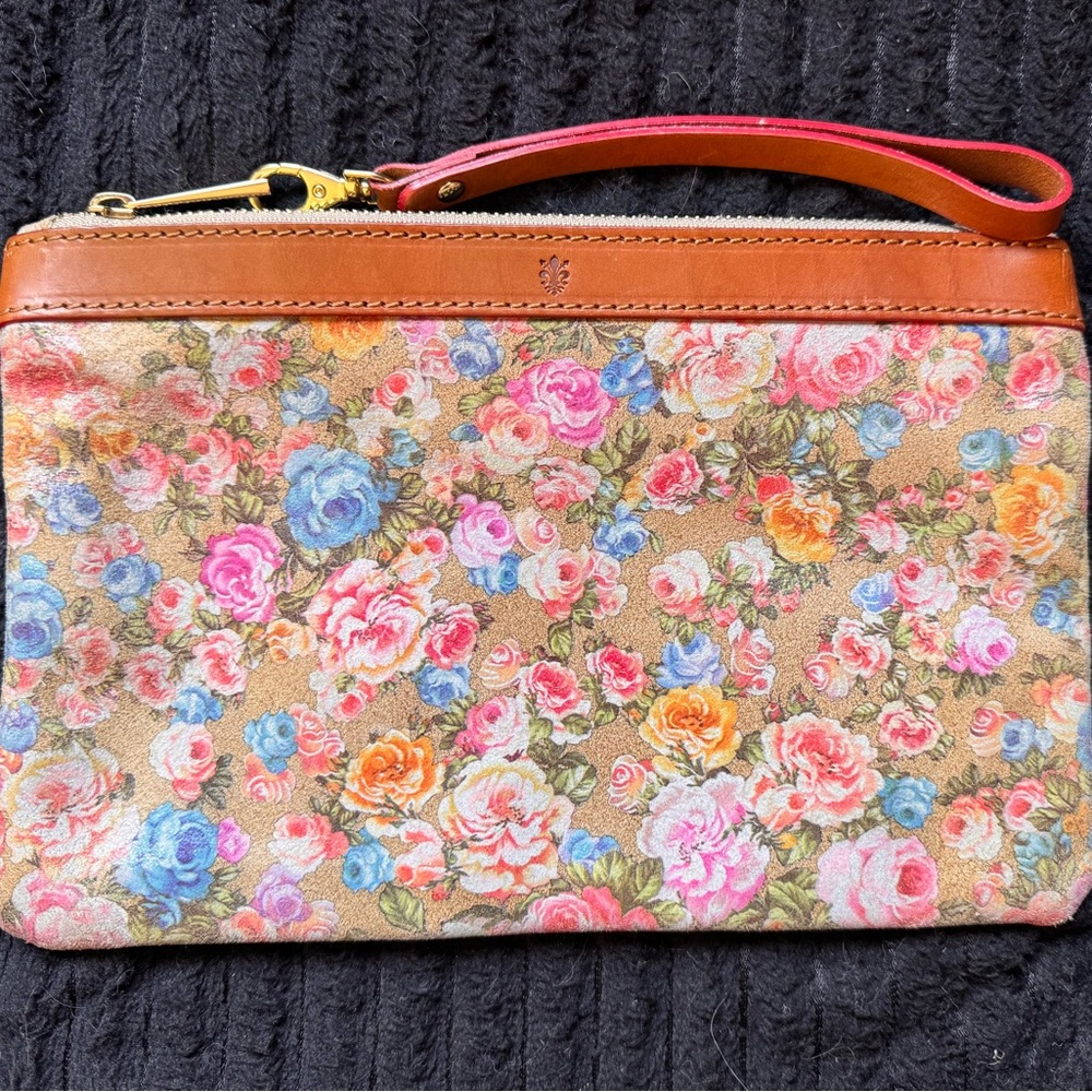 Garuglieri Floral Leather Clutch